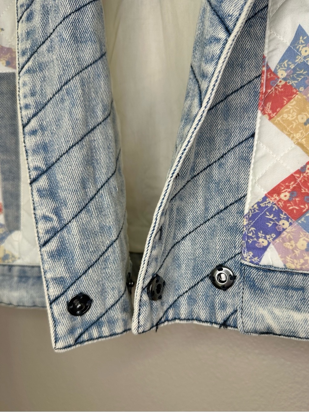 NEW BlankNYC Making Memories Quilted Patchwork Jacket Cotton Blank NYC - Picture 6 of 10